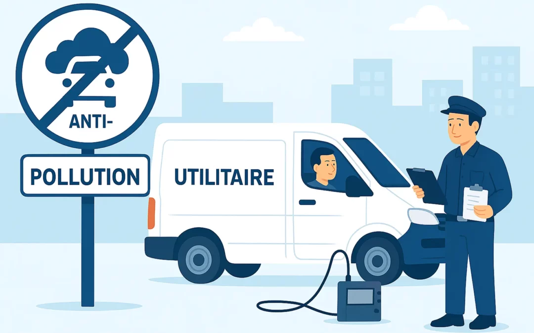 Contrôle anti-pollution utilitaires : guide 2025 complet