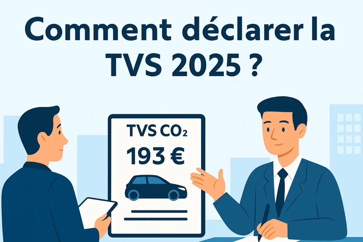 Illustration d’un gestionnaire d’entreprise analysant la déclaration de la TVS 2025 dans un environnement professionnel