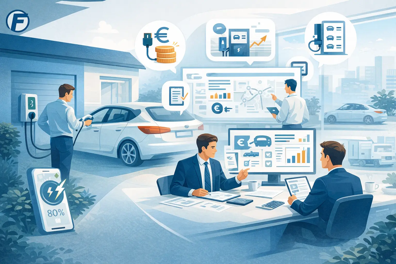 Recharge à domicile des collaborateurs dans une flotte d’entreprise