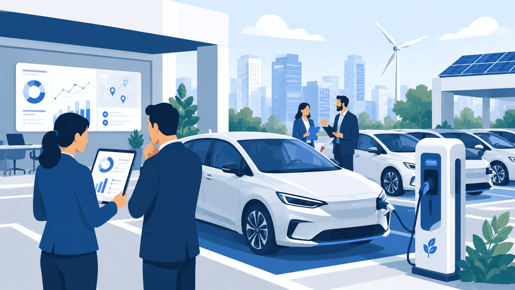 Véhicule électrique en entreprise pour une flotte automobile en 2026