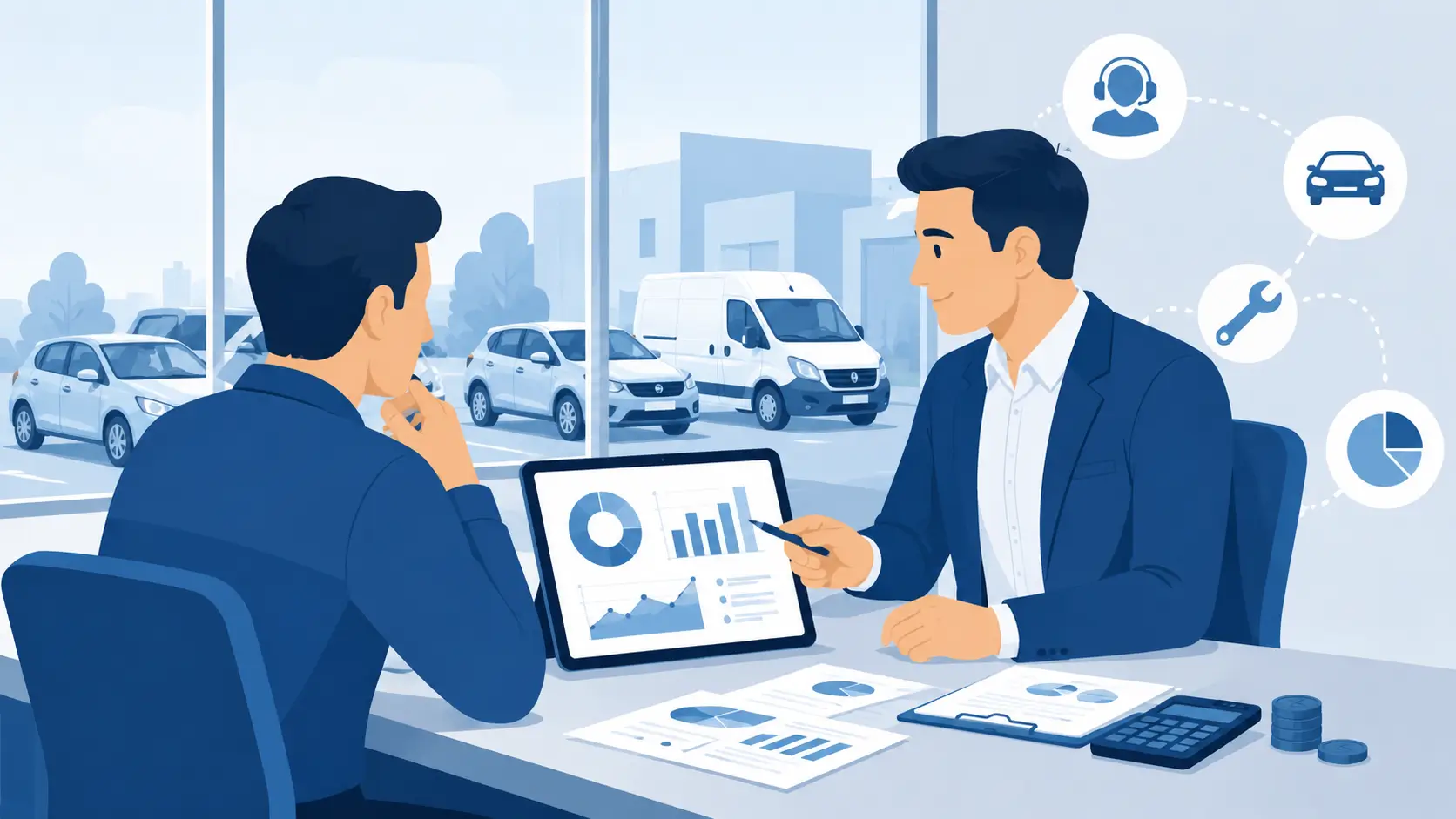 Analyse du coût d’externalisation avec un fleeter en gestion de flotte automobile B2B